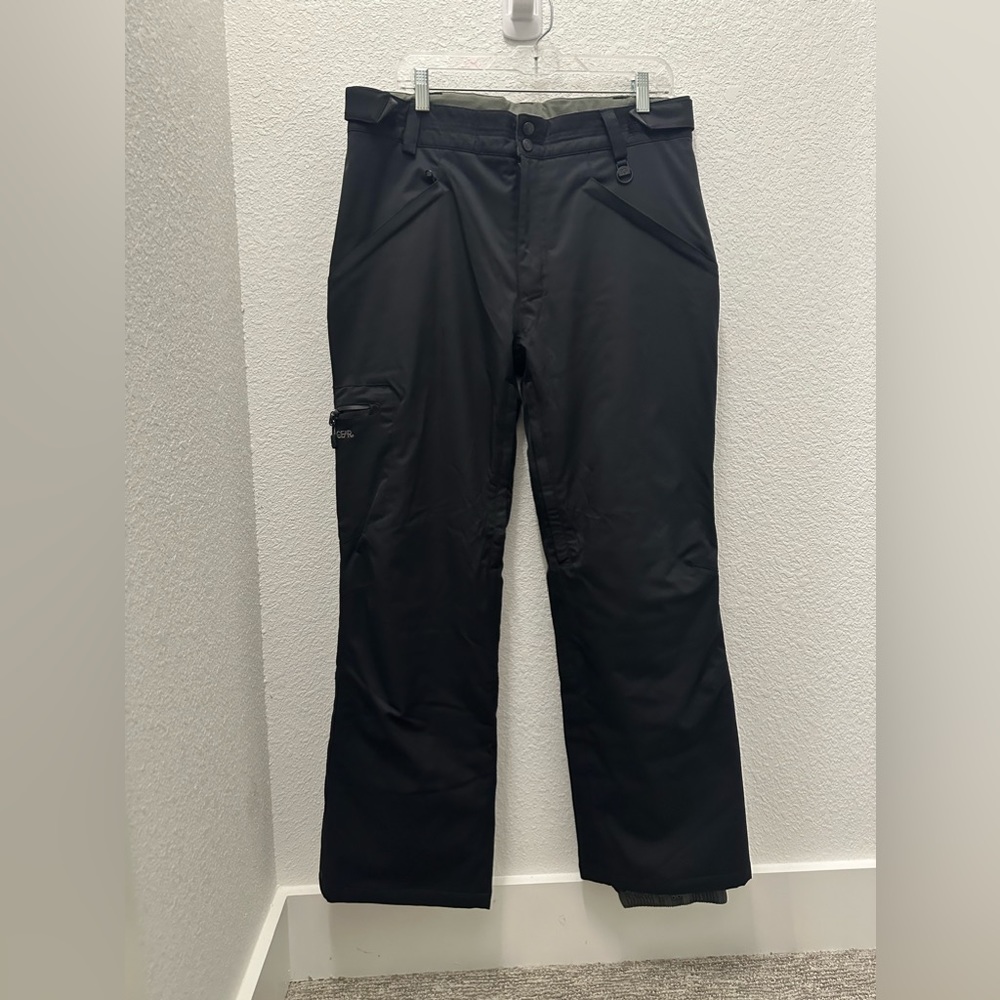 Black Ski pants, size medium
